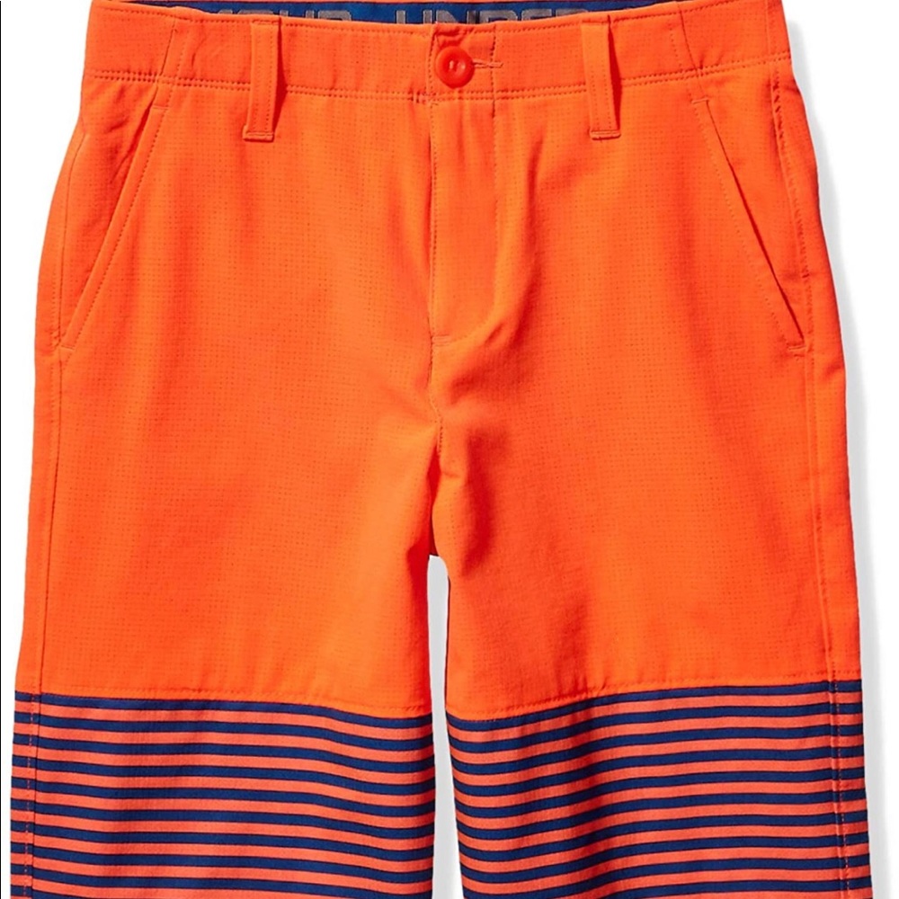 NWT Under Armour Big Boys Mp Vented Nov Shorts Neón Coral Size 18